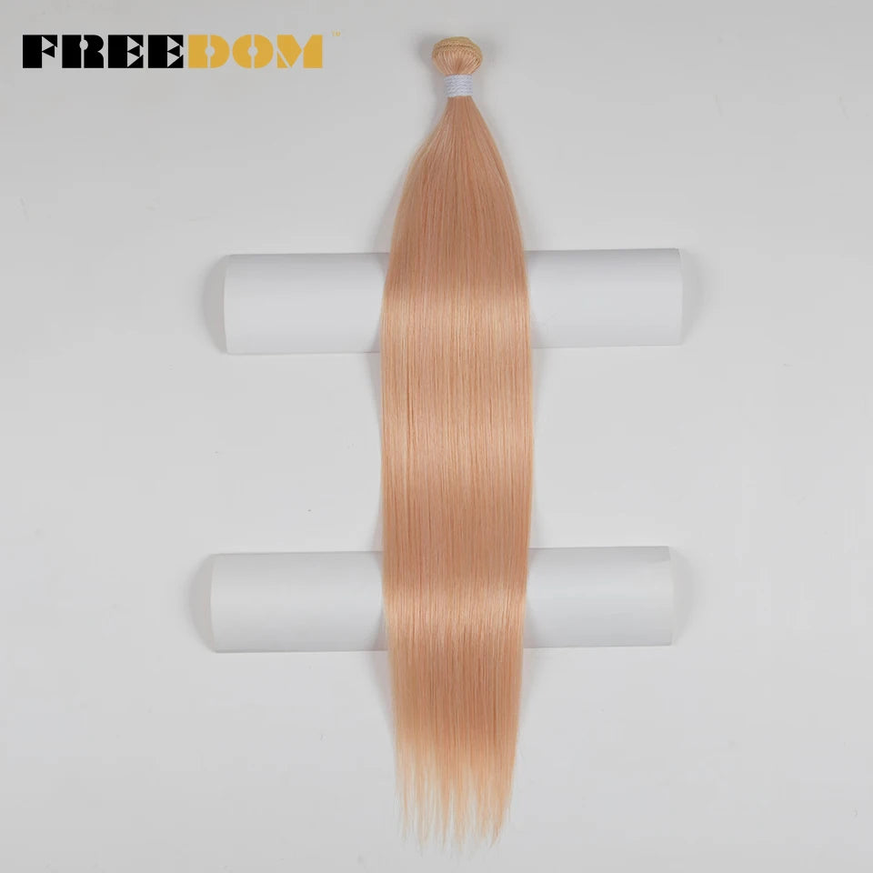 Synthetic Straight Hair Bundles Ombre