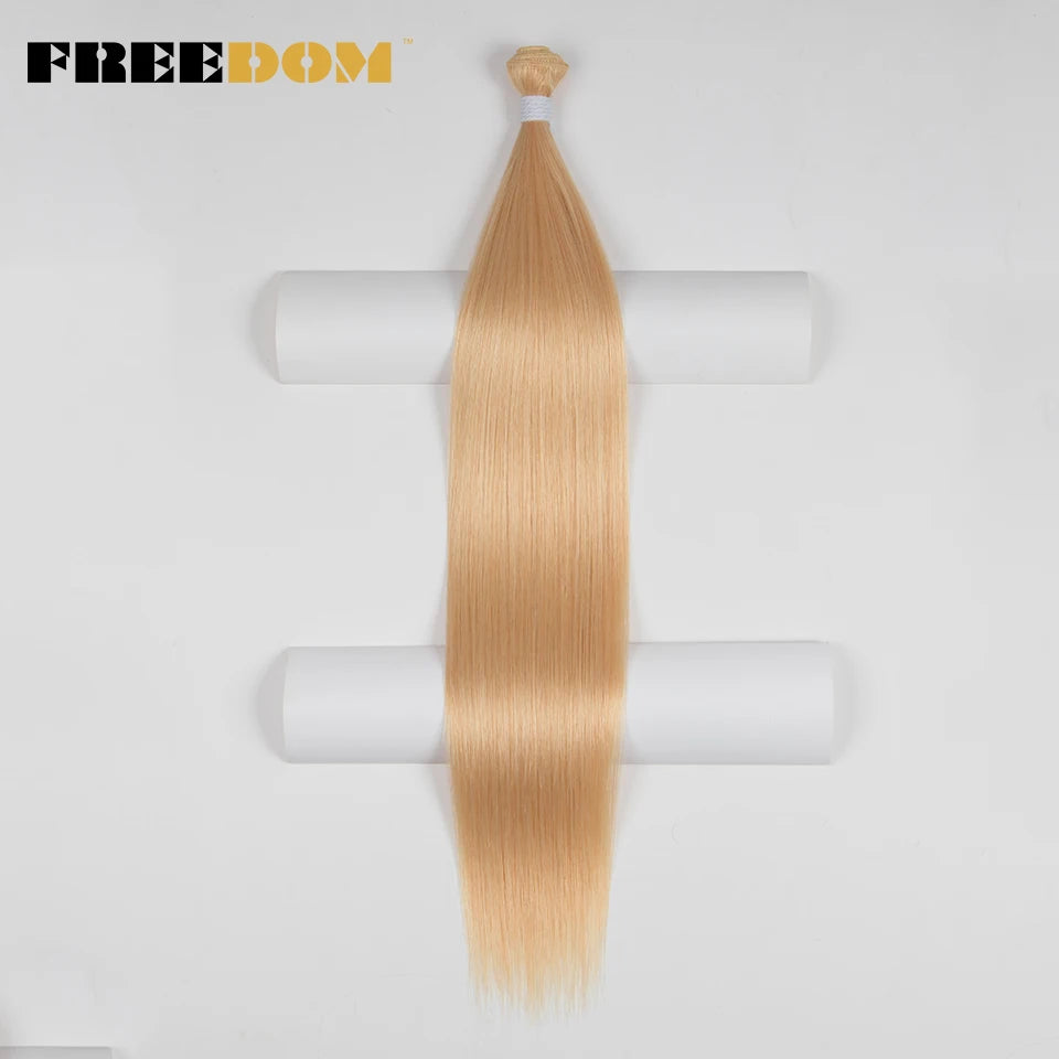 Synthetic Straight Hair Bundles Ombre