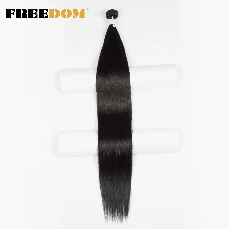 Synthetic Straight Hair Bundles Ombre