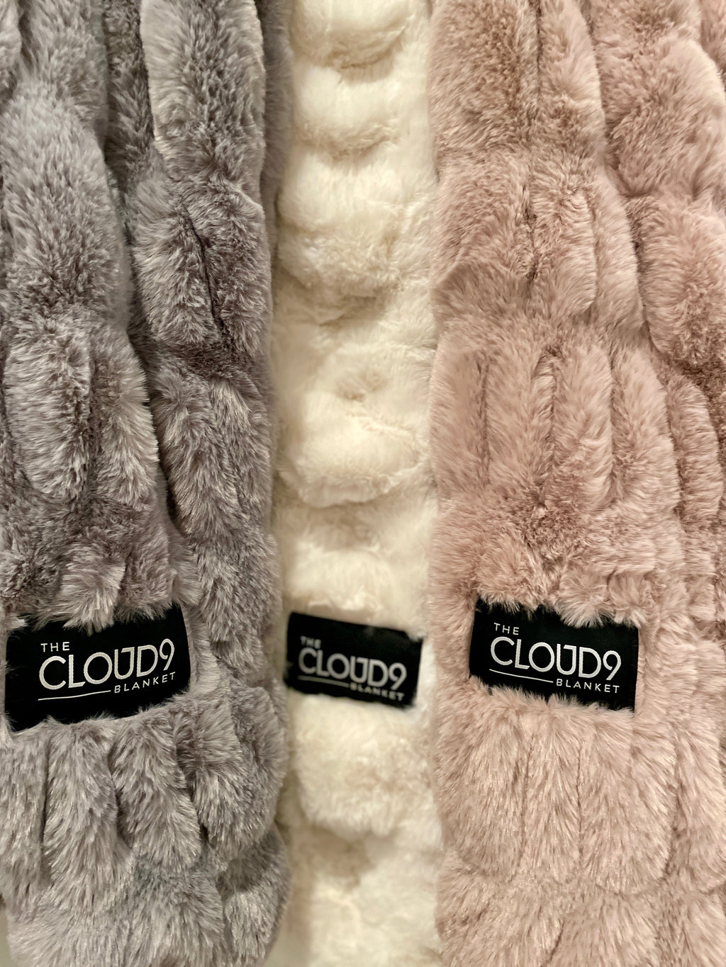 Blush Faux Fur Blanket - Lap: 30"x40"