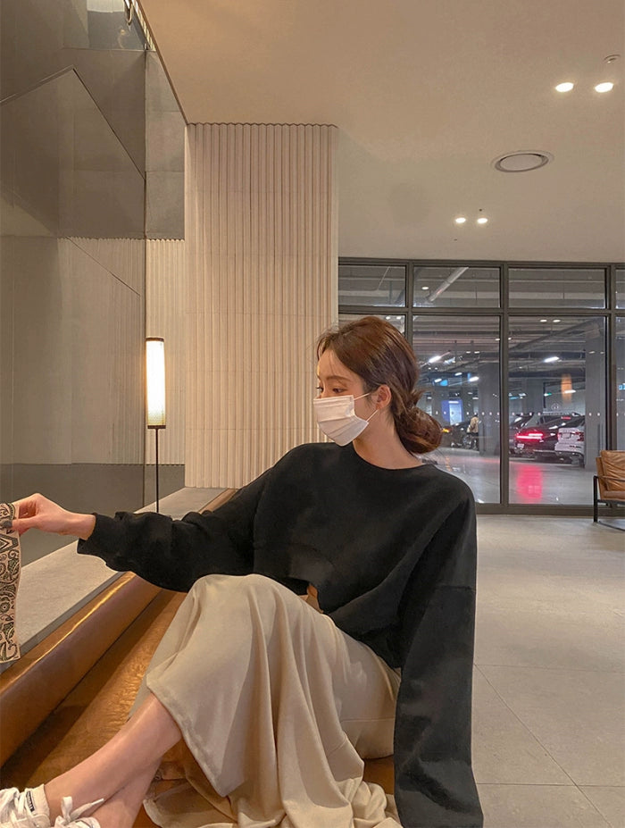 Folds Maxi Knit Skirt