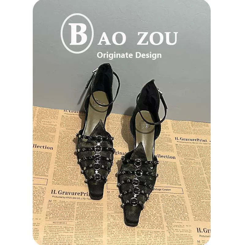 Pointed Toe High Heel Sandals