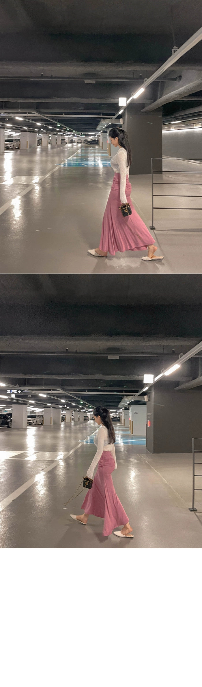 Folds Maxi Knit Skirt