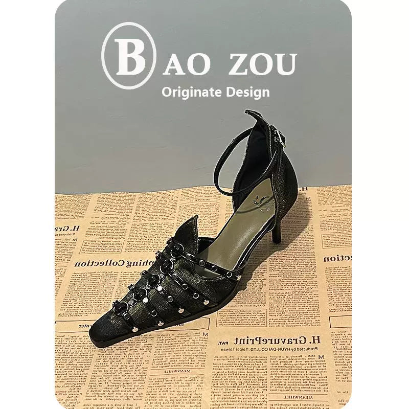 Pointed Toe High Heel Sandals