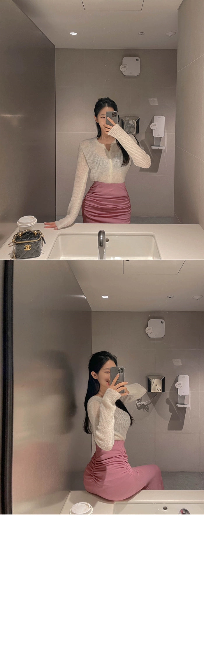 Folds Maxi Knit Skirt