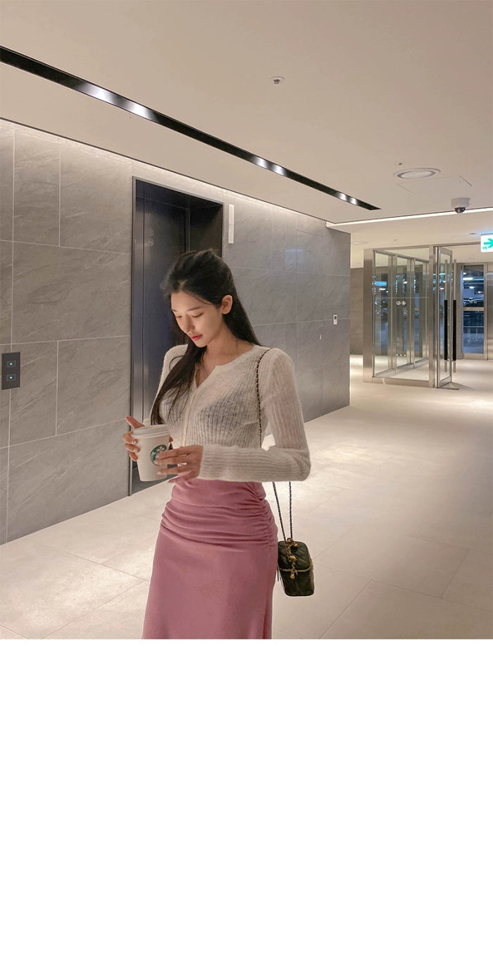 Folds Maxi Knit Skirt