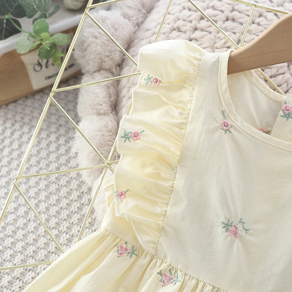 Round-neck Embroidered Dress