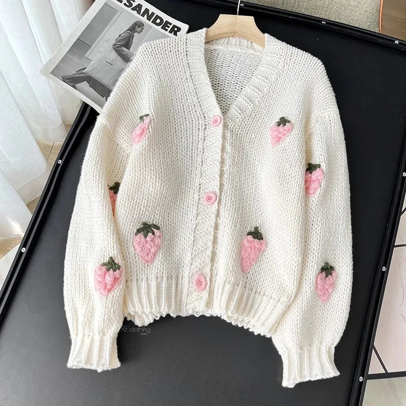 Strawberry Cardigan