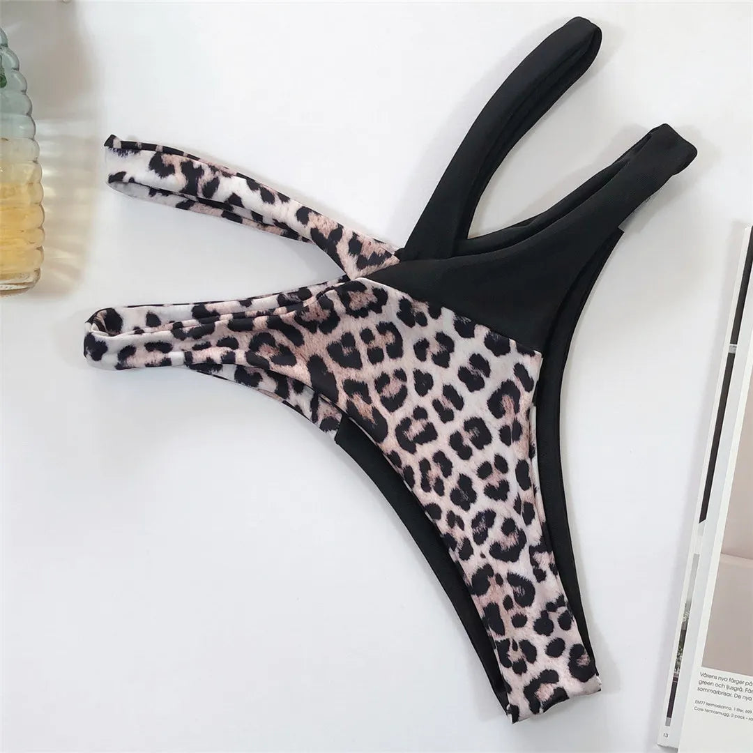 Leopard Splicing Bikini