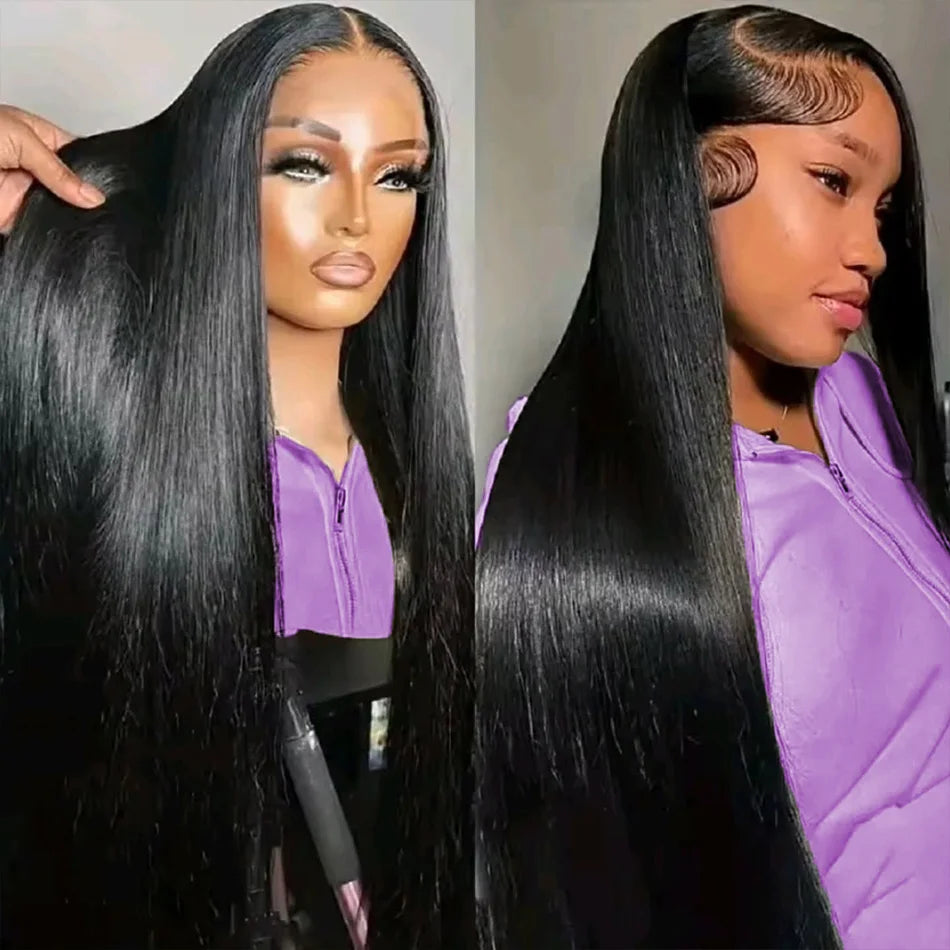 Straight Hd Lace Wig 13X6 Human Hair 40 Inch Lace Front Wig