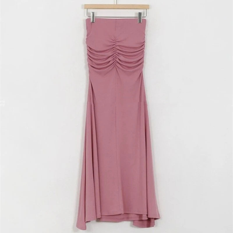 Folds Maxi Knit Skirt