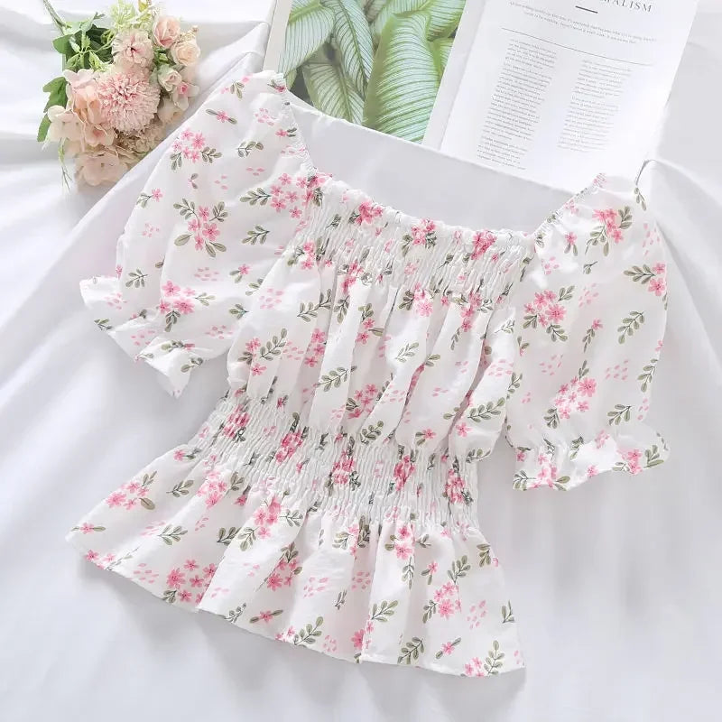Sweet Broken Flower Blouse
