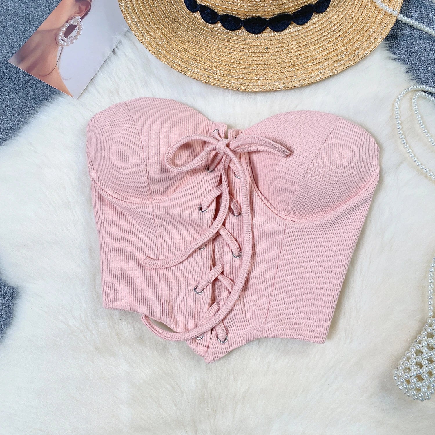 Off Shoulder Bandage Tube Top