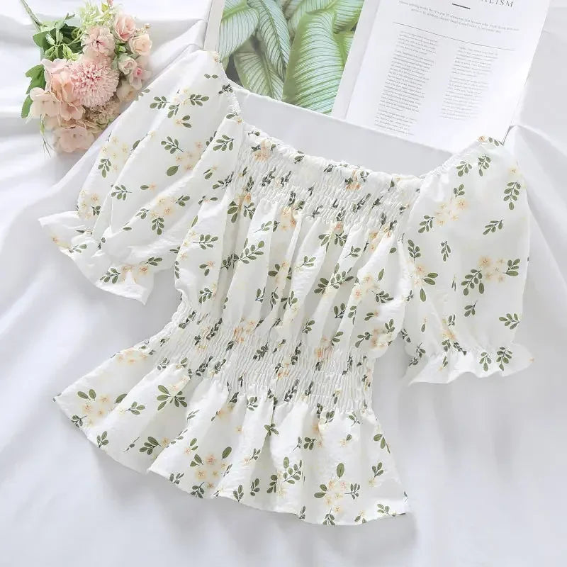 Sweet Broken Flower Blouse