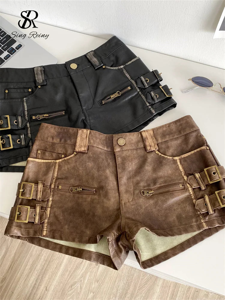 PU Leather Shorts