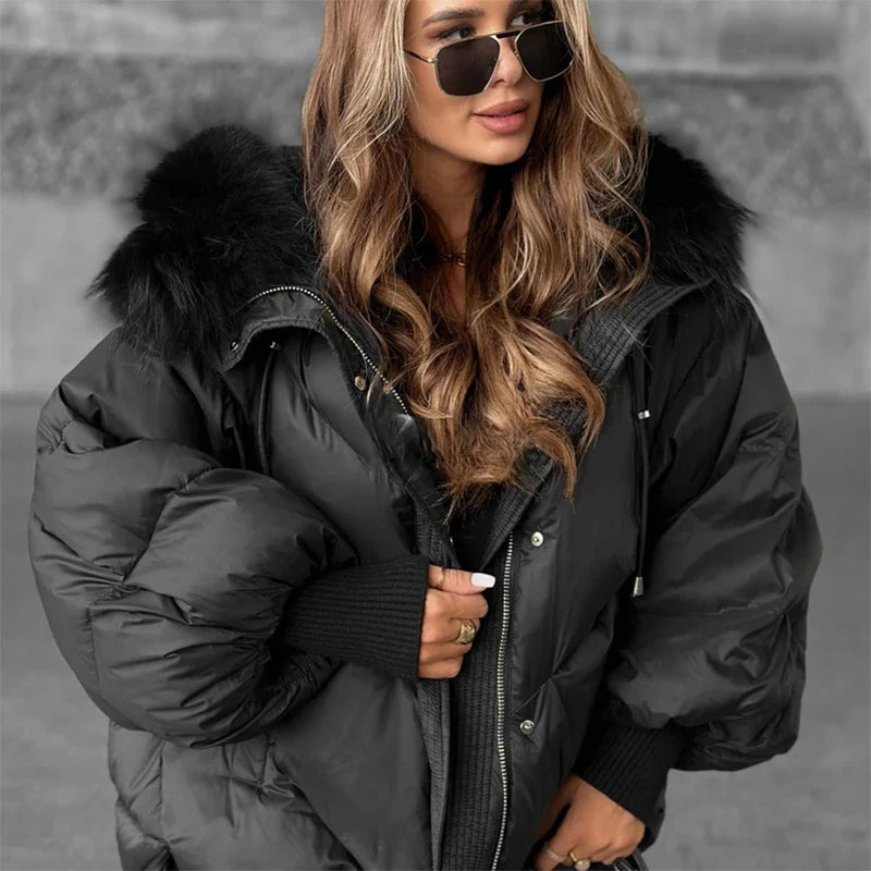 Fur Collar Hooded Winter Jacket