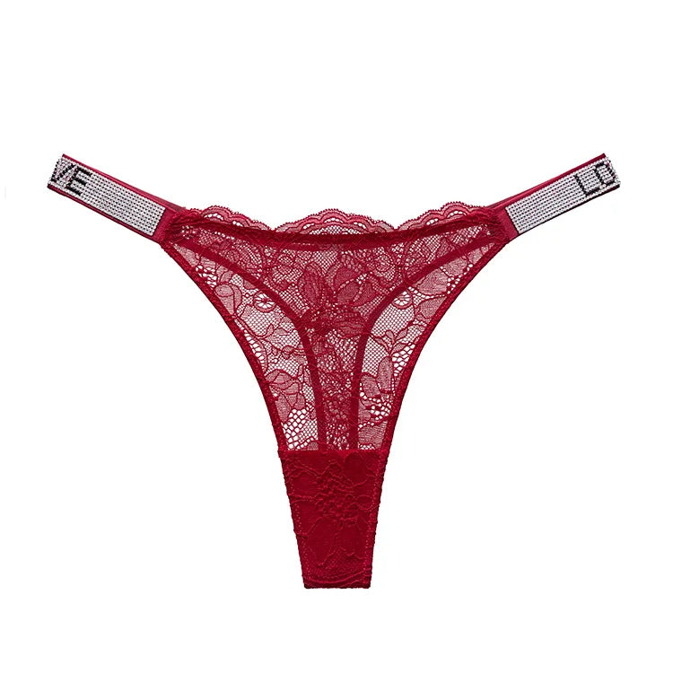 LOVE Rhinestone Panty
