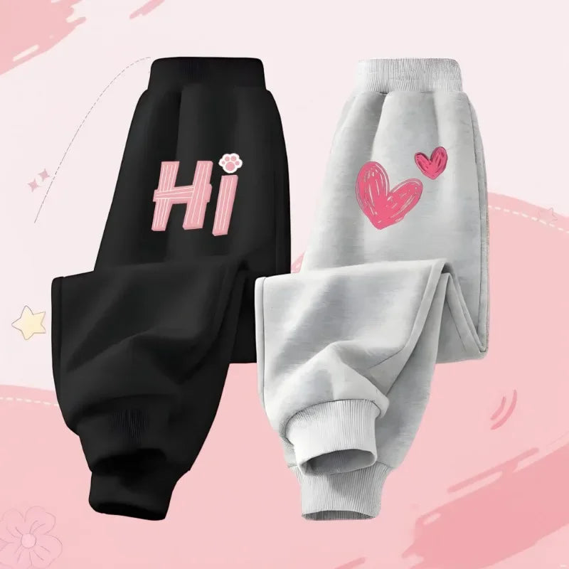 Printed High-Waist Sports Pants