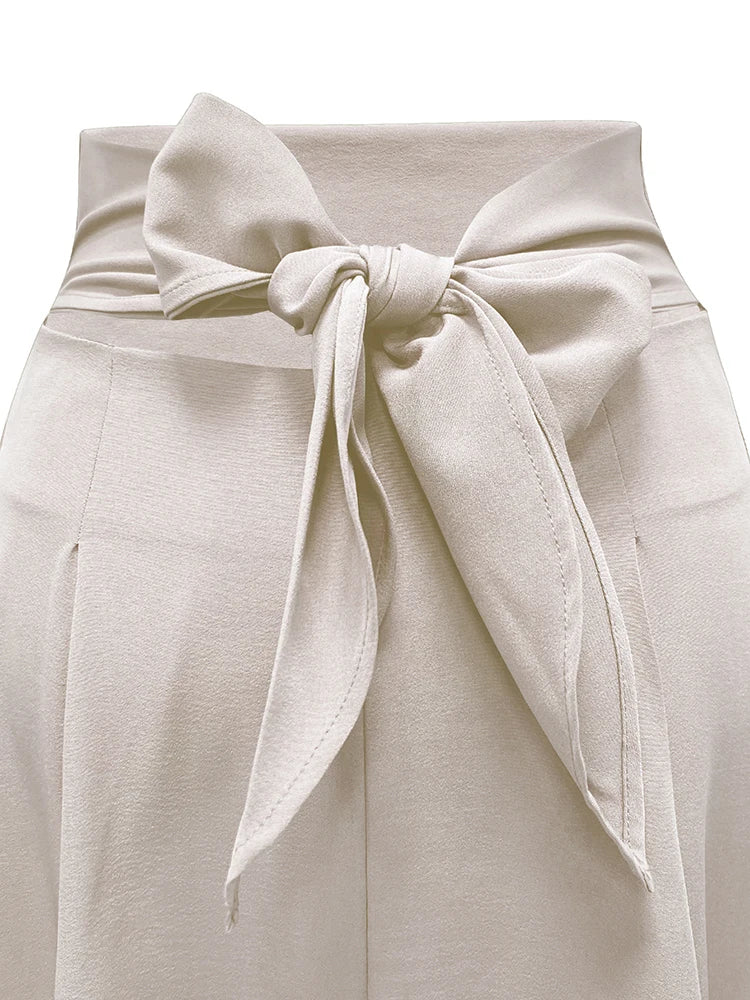 Solid A-line Skirt