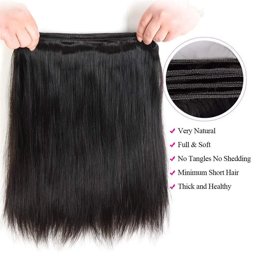 10A Brazilian Straight Human Hair Bundles
