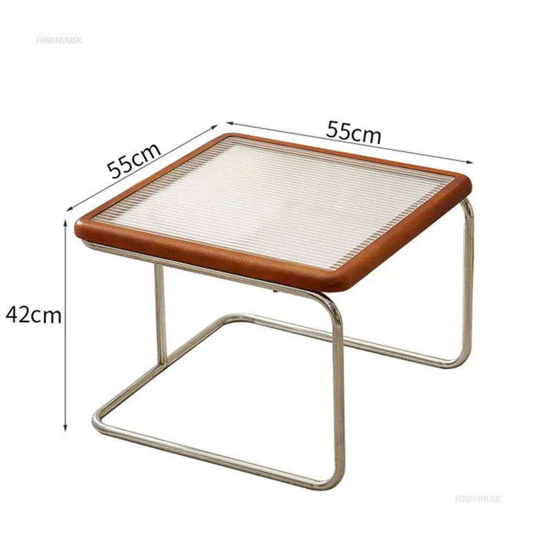 Japanese Stainless Steel Retro Coffee Table