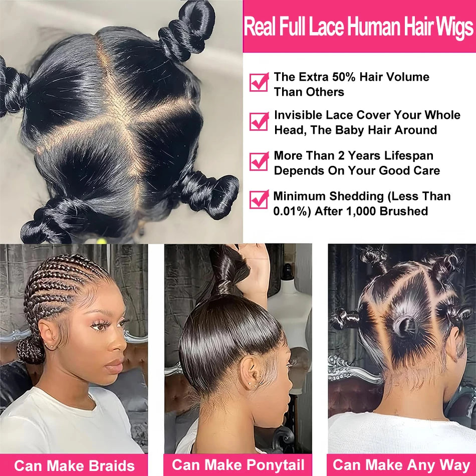 250 Density Real Full Lace Frontal Wig