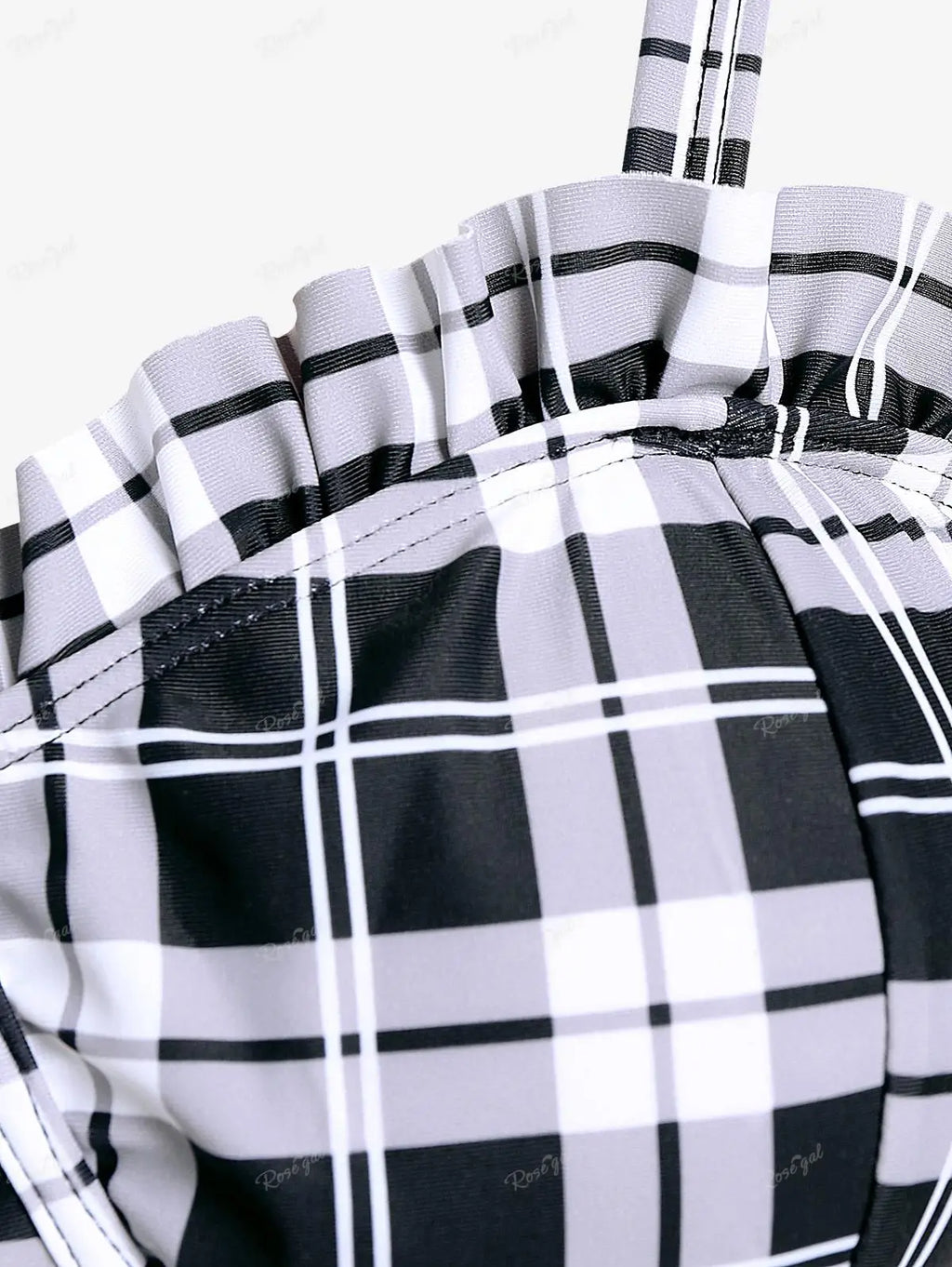 Plaid Three Piece Swimwear