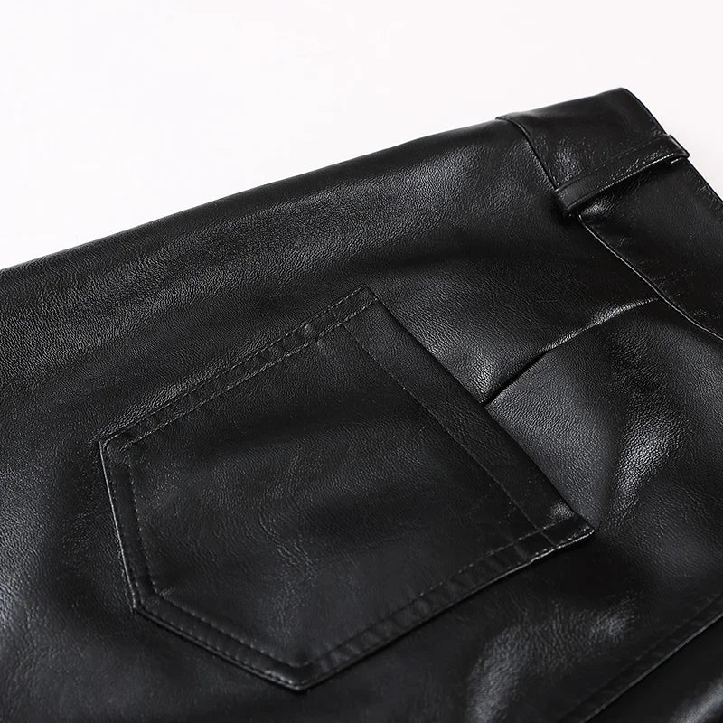 PU Leather Skirt