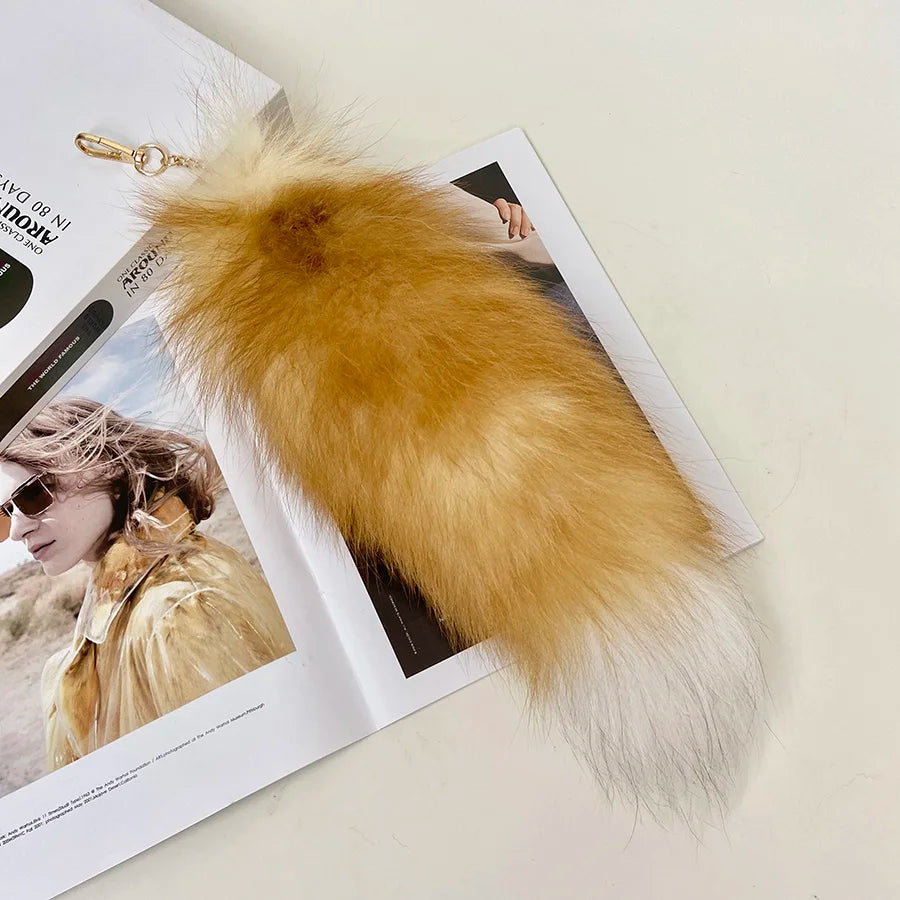 Fox Tail Keychain