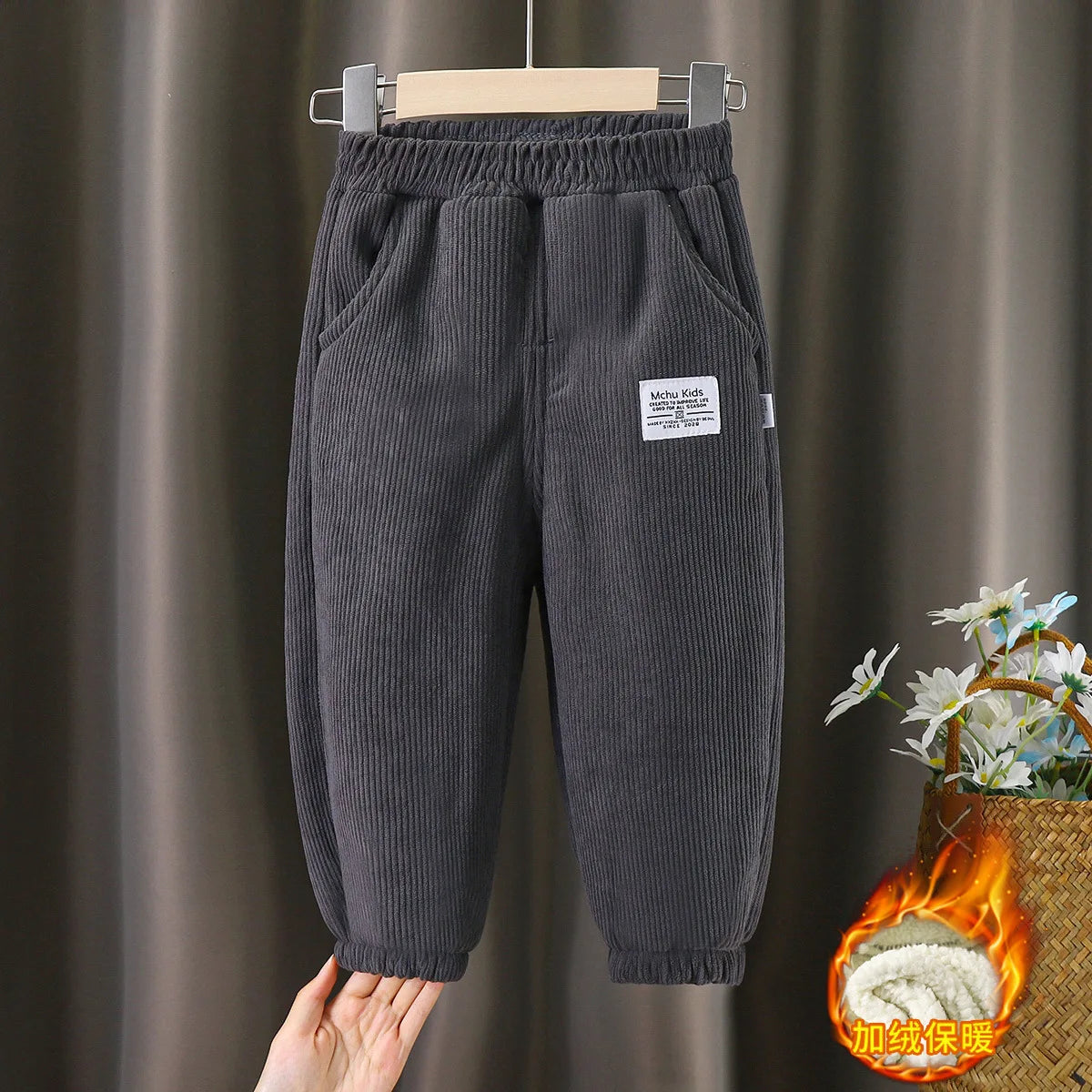 Boys Girls Down Cotton Trousers 2021 New Winter Thicken Warm Baby Waterproof Kids Pant 2-12 years old for Children Sweatpants