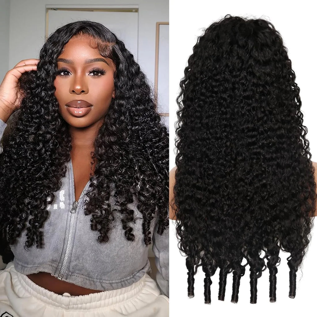 200% Density Burmese Curly Human Hair Wig