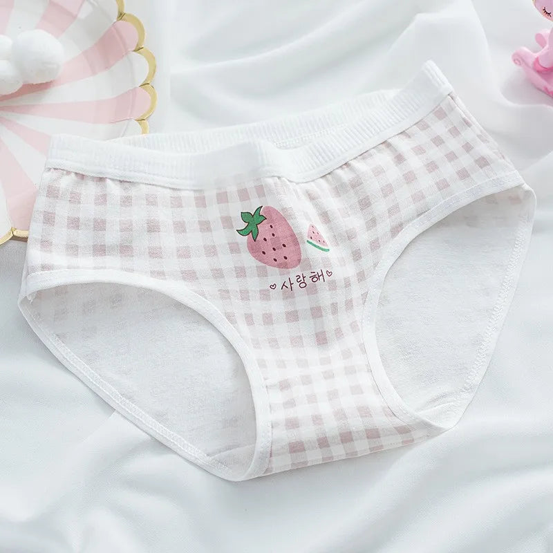 {5 Pieces} Strawberry Print Panties