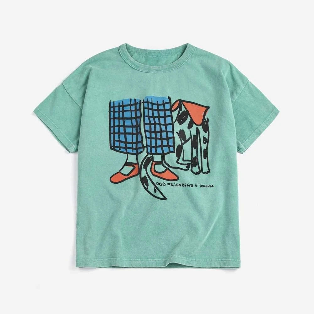 Summer 26 New Toddler Kids Girls and Boys Short-sleeved T Shirts Children's Cute Cartoon Printed Tees Tops