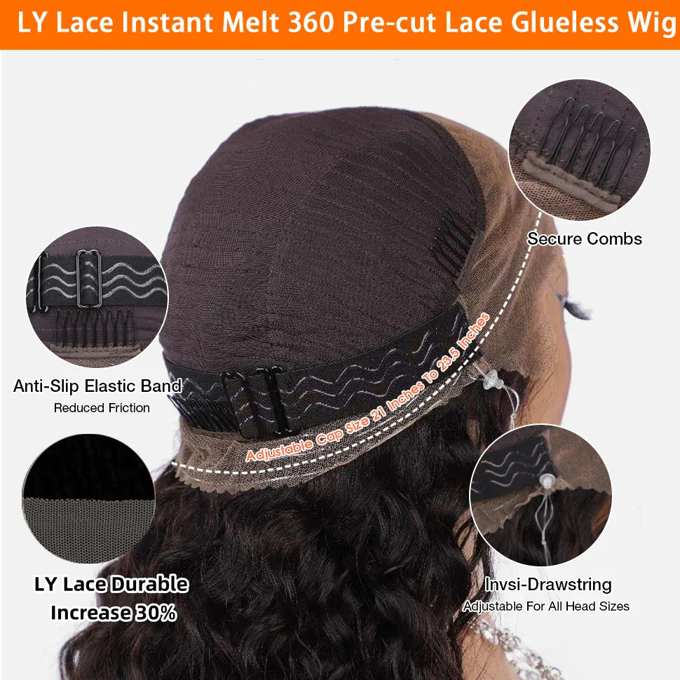 Honey Blonde Wig Burmesee Curll With Bangs 7x5  Transpaernt Lace Glueless Wig