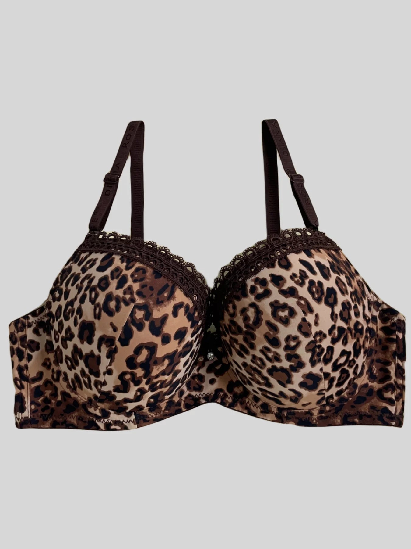 Leopard Print Push Up Bra