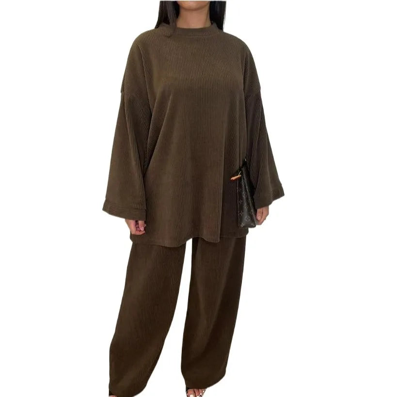 Corduroy Two Piece Set