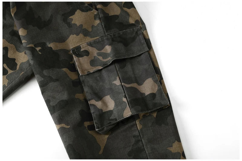 Kids Casual Trousers Camouflage Long Pants For Boy Spring Fall Children Cotton Military Clothing 6-14 Years Old