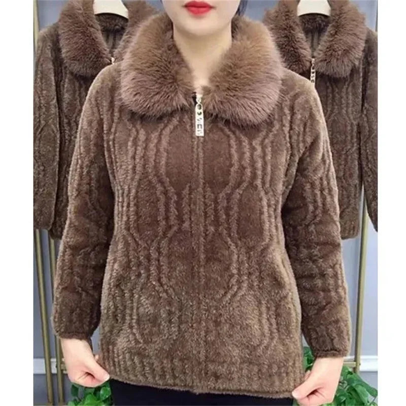 Faux Fur Sweater