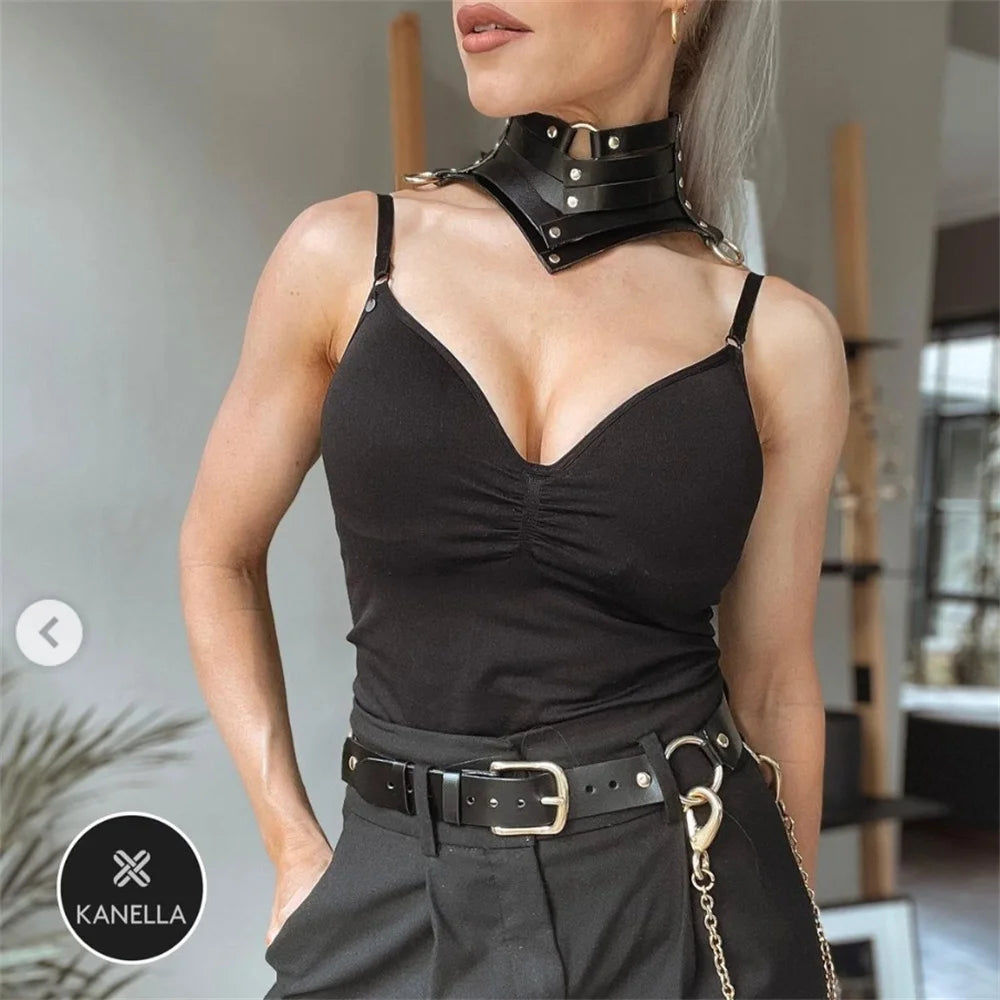 Black Leather Choker