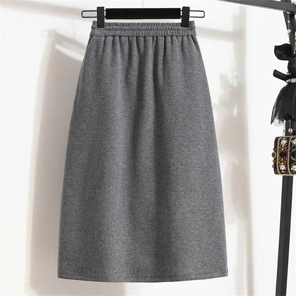 Lace-up A-Line Skirt