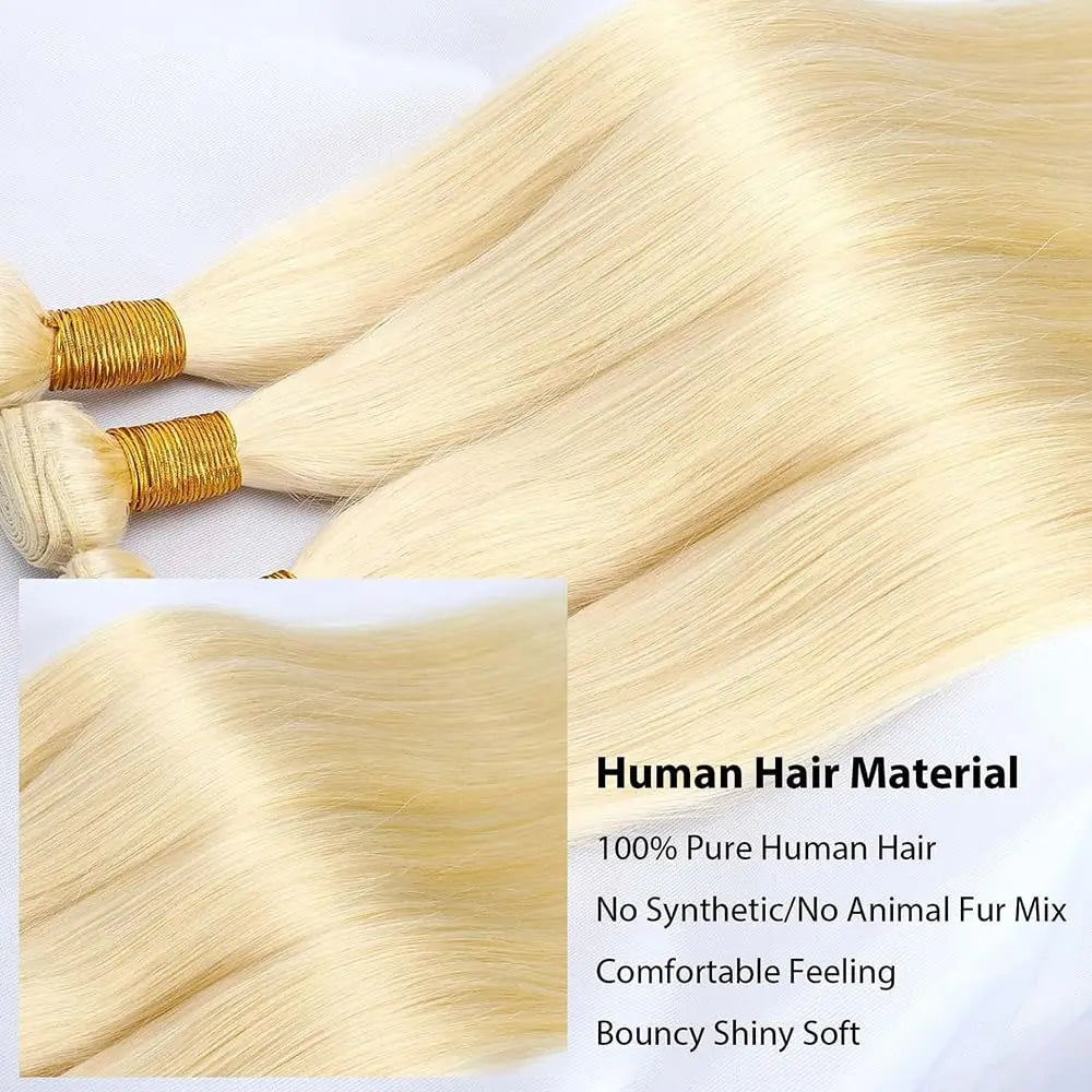 613 Blonde Human Hair Bundles