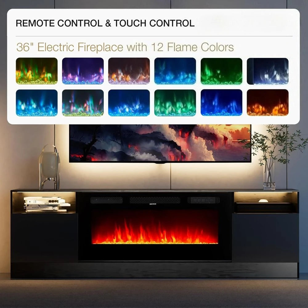36in Electric Fireplace