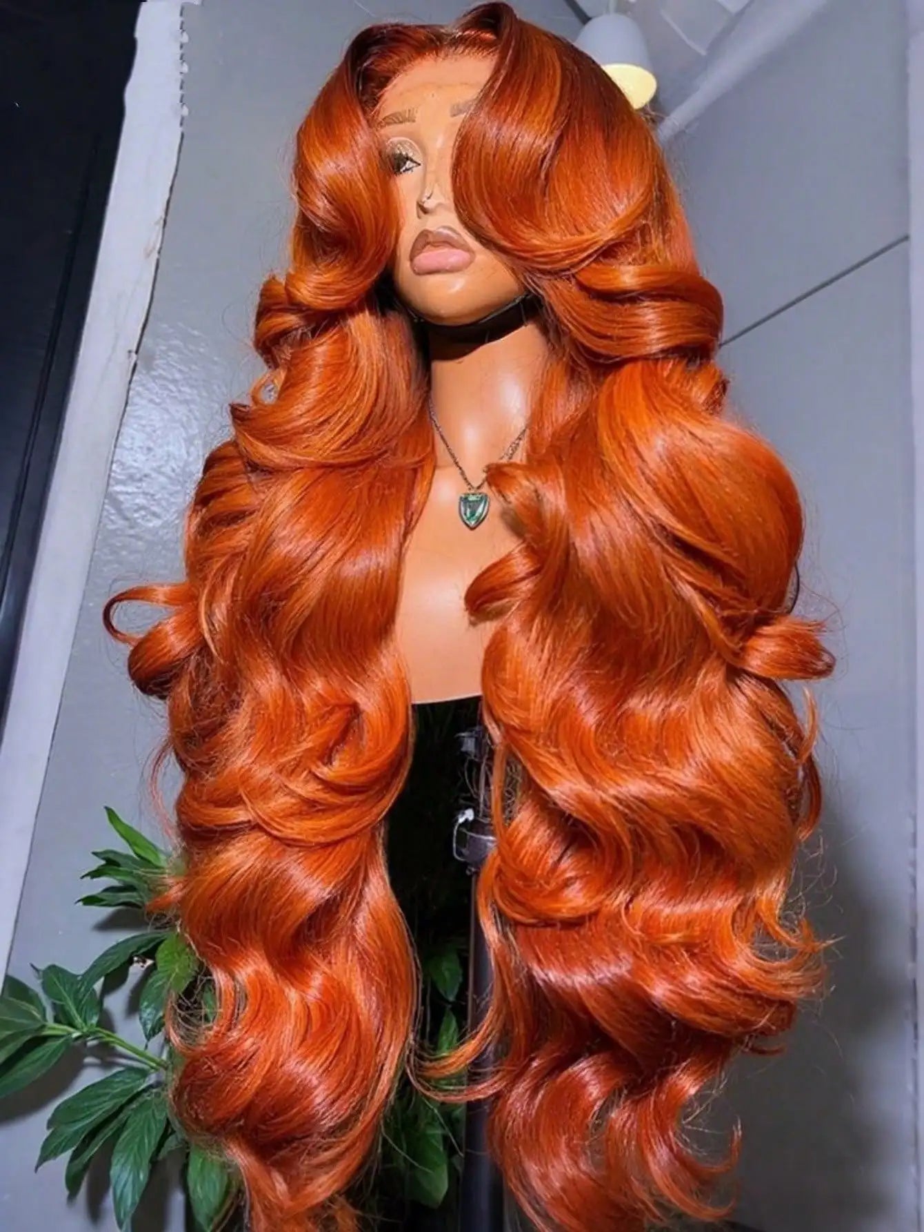 200% Body Wave 13x4 Lace Frontal Human Hair Wigs Ginger Orange Transparent Lace Wigs Human Hair Pre Plucked With Baby Hair