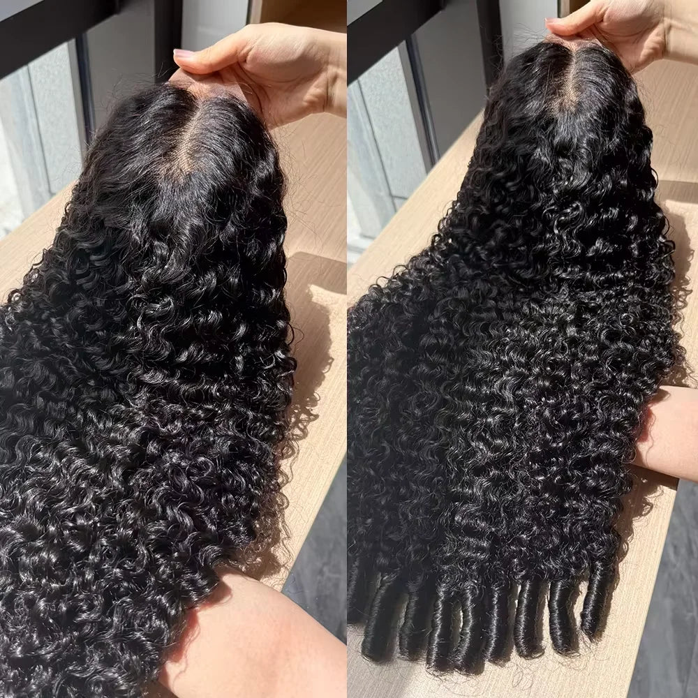 200% Density Burmese Curly Human Hair Wig
