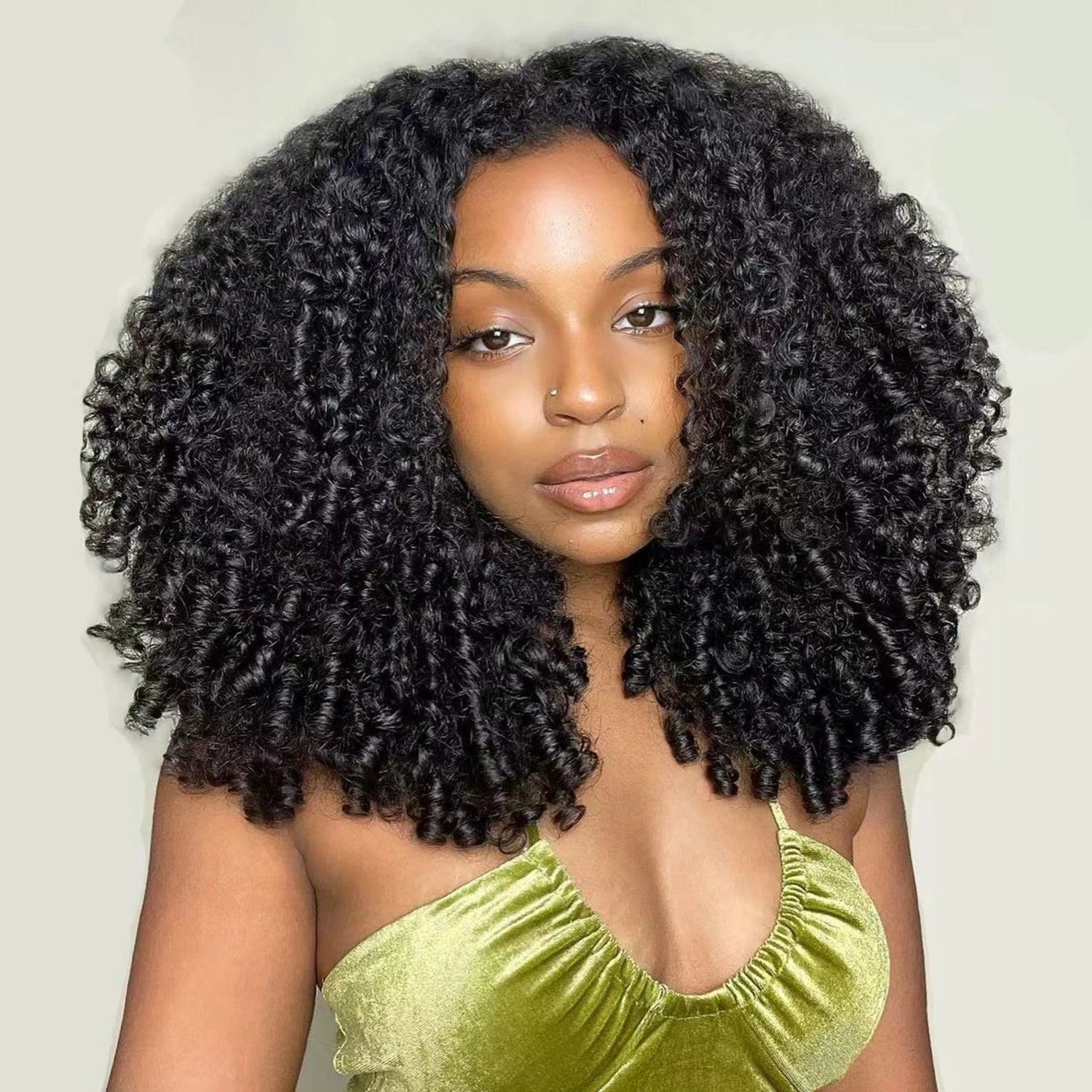 Burmese Curly 3 IN 1 Half Wigs