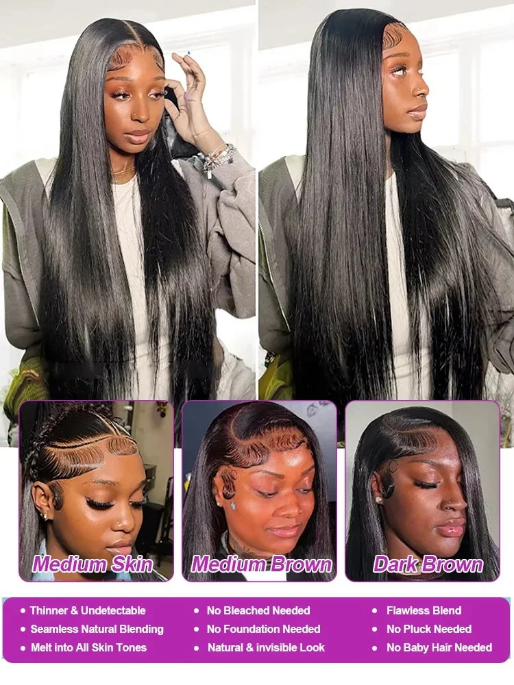 Bone Straight Lace Frontal Human Hair Wig