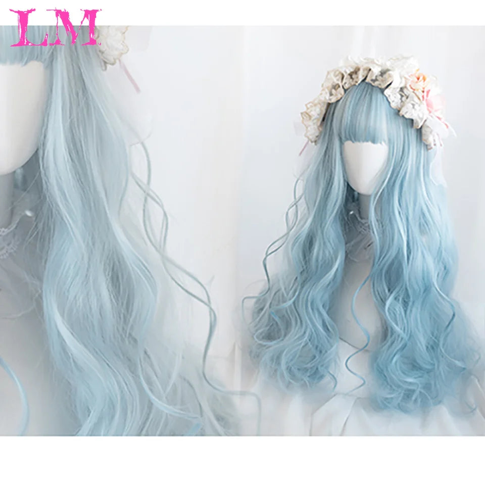 Bang Long Natural Wavy Hair Wig