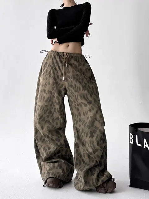 Leopard Wide Leg Pant