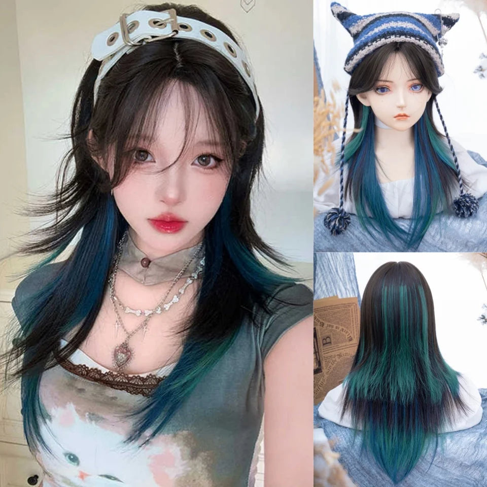 Ombre Long Straight Wig