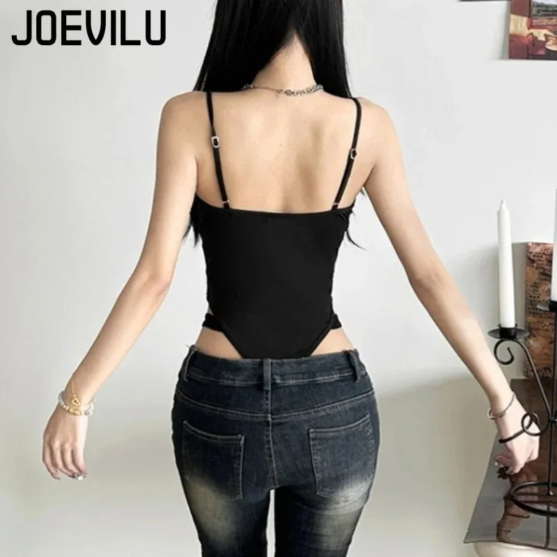 Black Hollow Out Bodysuit